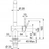 FRANKE Baterie FN 6564.031 ACTIVE NEW před okno chrom