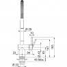 FRANKE Baterie FN 3407.901 Active Semi Pro černá matná