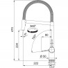 FRANKE Baterie FN 3407.901 Active Semi Pro černá matná