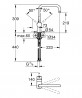 GROHE 30429DC0 Baterie VENTO U-výpusť supersteel