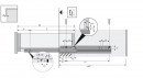 HETTICH 9135877 Quadro 25 450mm EB20 na čep SiSy L+P