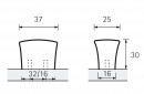 HETTICH 9132314 Knobka ITRI 38/16 mm, im. nerez kartáč