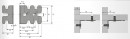 HETTICH 24832 Spojovací úhelník 32 mm