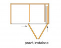 HAWA 27637 Folding Concepta 25 do pouzdra 1250-1850mm stříbrná pravá