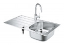 GROHE 31562SD1 Set K200 nerez ocel kartáčovaná + Bau Edge chrom