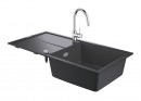 GROHE 31885AP0 Set K400 dřez granit černá + Bauclassic chrom