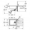 GROHE 31885AP0 Set K400 dřez granit černá + Bauclassic chrom