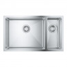 GROHE 31575SD1 Dřez K700U 80-S 760 x 450mm dřez vlevo nerez ocel, kartáčovaná