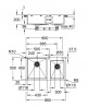 GROHE 31855SD0 Dřez K700 90-S 860 x 500mm nerez ocel, kartáčovaná