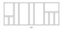 AGOFORM Příborník Sky 1122x474mm antracit
