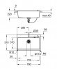 GROHE 31652AT0 Dřez K700 80-C 780 x 510mm granitová šedá