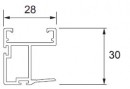Sevroll 85202 Elegant úchytová lišta 18mm 2,7m stříbrná (22/1)
