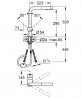 GROHE 30274A00 Baterie Minta L-výpusť s duální sprškou Hard Graphite