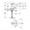 GROHE 30575000 Baterie BauClassic s nízkou výpustí chrom