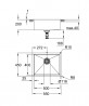 GROHE 31574AL1 Dřez K700U Nerez PVD kartáčovaný Hard Graphite