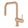 GROHE 32322DL2 Baterie Minta U-výpusť vytahovací sprška kartáčovaný Warm Sunset