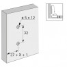 HETTICH 9075083 Sensys podložka 8099 D=5 mm excentr eurošroub