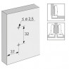HETTICH 9075088 podložka 8099 D=5 mm excentr předmontovaný vrut