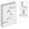 HETTICH 9071629 montážní podložka Sensys D=8 eurošroub