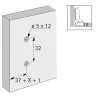 HETTICH 9071629 montážní podložka Sensys D=8 eurošroub