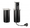 StrongPower PowerUp zásuvka, 1x230V, Schuko, USB A+C, nerez