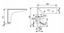 StrongLegs nábytková noha FS003 100mm imitace nerezi