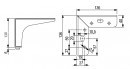 StrongLegs nábytková noha FS003 130mm imitace nerezi