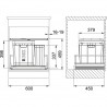 FRANKE Sorter 350-60 Varia 1x40l+boční koš