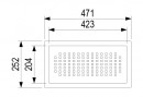 StrongSinks S3 Příslušenství odkapavací miska pro granitové dřezy nerez