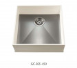 GETACORE dřez GC-KE-450 GC1112 Frosted Space s přepadem