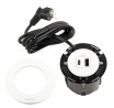 LEGRAND elektrická zásuvka Disq60 1x USB A+C nabíječka + 2m kabel, bílá