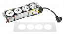 K- LEGRAND elektrická zásuvka Disq´In 2x 230V FR + 1x USB A+C, HDMI, bílá/bílá
