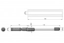 IF Držák police neviditelný nastavitelný 14x145mm
