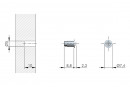 IF tlumič dvířek závrtný Flex 5mm 10x2,3mm šedá