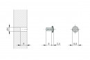IF tlumič dvířek závrtný 5mm šedá