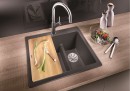 BLANCO 521696 Dřez Pleon 6 Split InFino bez excentru Silgranit PuraDur tartufo