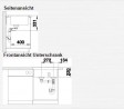 BLANCO 521689 Dřez Pleon 6 Split InFino bez excentru Silgranit PuraDur antracit