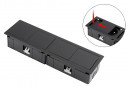VersaHit Mono combi elektrická zásuvka 1x230V, Francouzská, USB A/C, černá matná