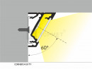 StrongLumio profil LED Corner 14 černý alu anodovaný 2000mm
