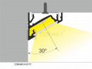 StrongLumio profil LED Corner 14 černý alu anodovaný 2000mm