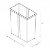 GOLLINUCCI Příslušenství náhradní koš pro Concept 560 1x42l šedá