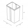 GOLLINUCCI Příslušenství náhradní koš pro Concept 560 1x29l šedá