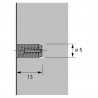 HETTICH 48577 rozpěrné pouzdro (hmoždinka) č.43 5x13mm
