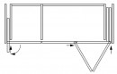 K-HAWA Folding Concepta III 20 Push do pouzdra 1200-2200mm 3 křídla stříbrná P+L