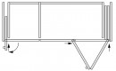K-HAWA Folding Concepta III 20 Pull do pouzdra 1200-2200mm 3 křídla stříbrná P+L