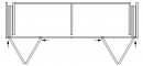 K-HAWA Folding Concepta III 20 Push do pouzdra 1200-2200mm 4 křídla stříbrná P+L