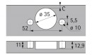 HETTICH 9073567 Sensys 8645i B12,5 TH58, s předmontovanými pouzdry SiSy