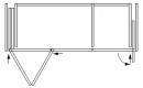 K-HAWA Folding Concepta III 25 Push do pouzdra 1900-2700mm 3 křídla černá L+P