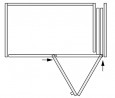 K-HAWA Folding Concepta III 25 Pull do pouzdra 1900 - 2700mm 2 křídla stříbrná P