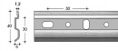 SCILM závěsná lišta 40x1,2mm délka 2,095m pozink